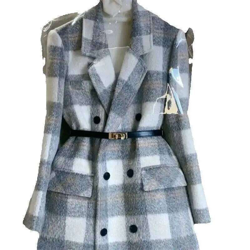Women's Wool Coat New Autumn Winter Design Sense Temperament Ladies Outerwear Fashion Korean Version Femme Woolen Jacket