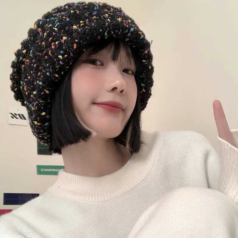 Classic Coldproof Warm Skull Cap Thick Knit Hats Beanies for Women Autumn Winter Rendy Mixed Color Slouchy Beanie MZr05XJ251023
