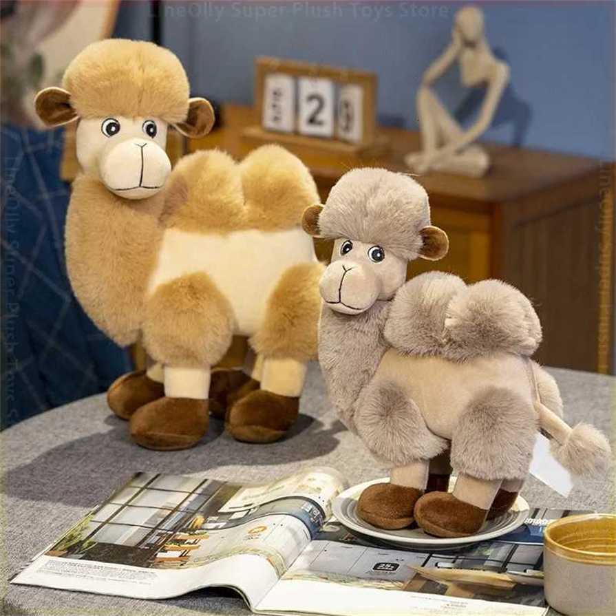 2838cm Cute Cartoon Camel Plushies Doll Soft Stuffed Animals Plush Toys Home Decor Girls Sleeping Hug Pillow for Kids Christmas Gift XJ260303