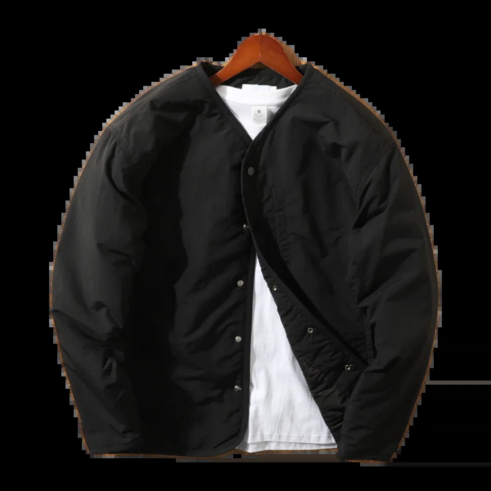 Retro ex Cotton Jaet with Button VNe Waterproof Workwear Layering k id Mens Faionable Coat 251017