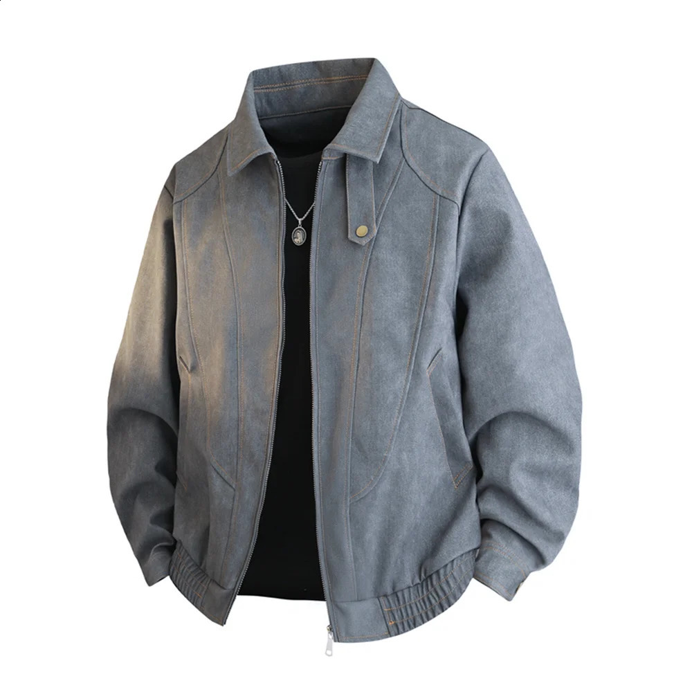 AutumnWinter jacket mens casual fashionable loose versatile and highend lapel 251023
