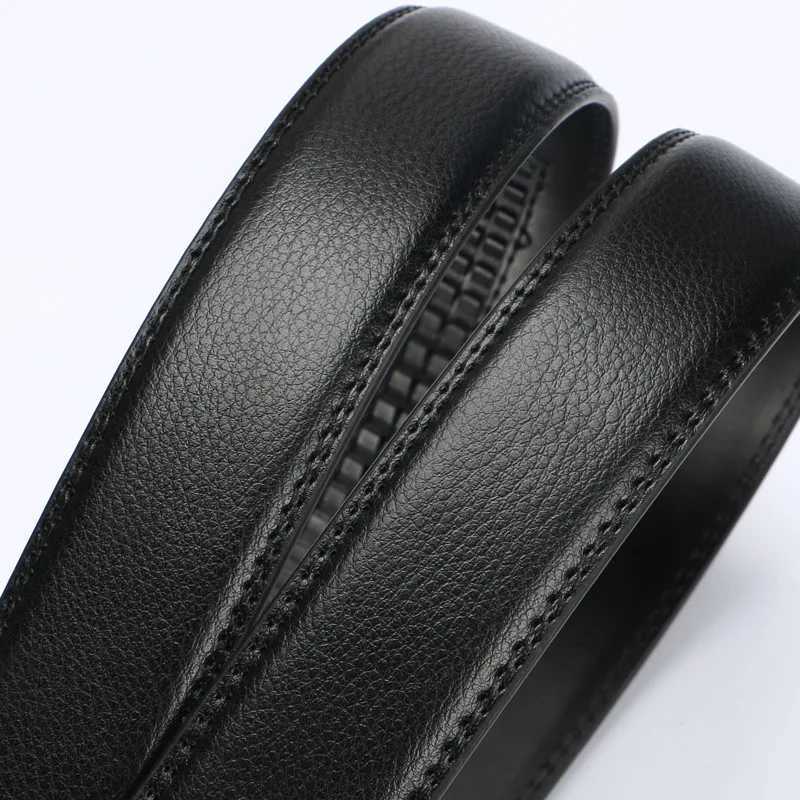 Mens automatic buckle belts No Buckle Belt Brand Belt Men High Quality Male Genuine Strap Jeans Belt 35cm beltsXJ251023