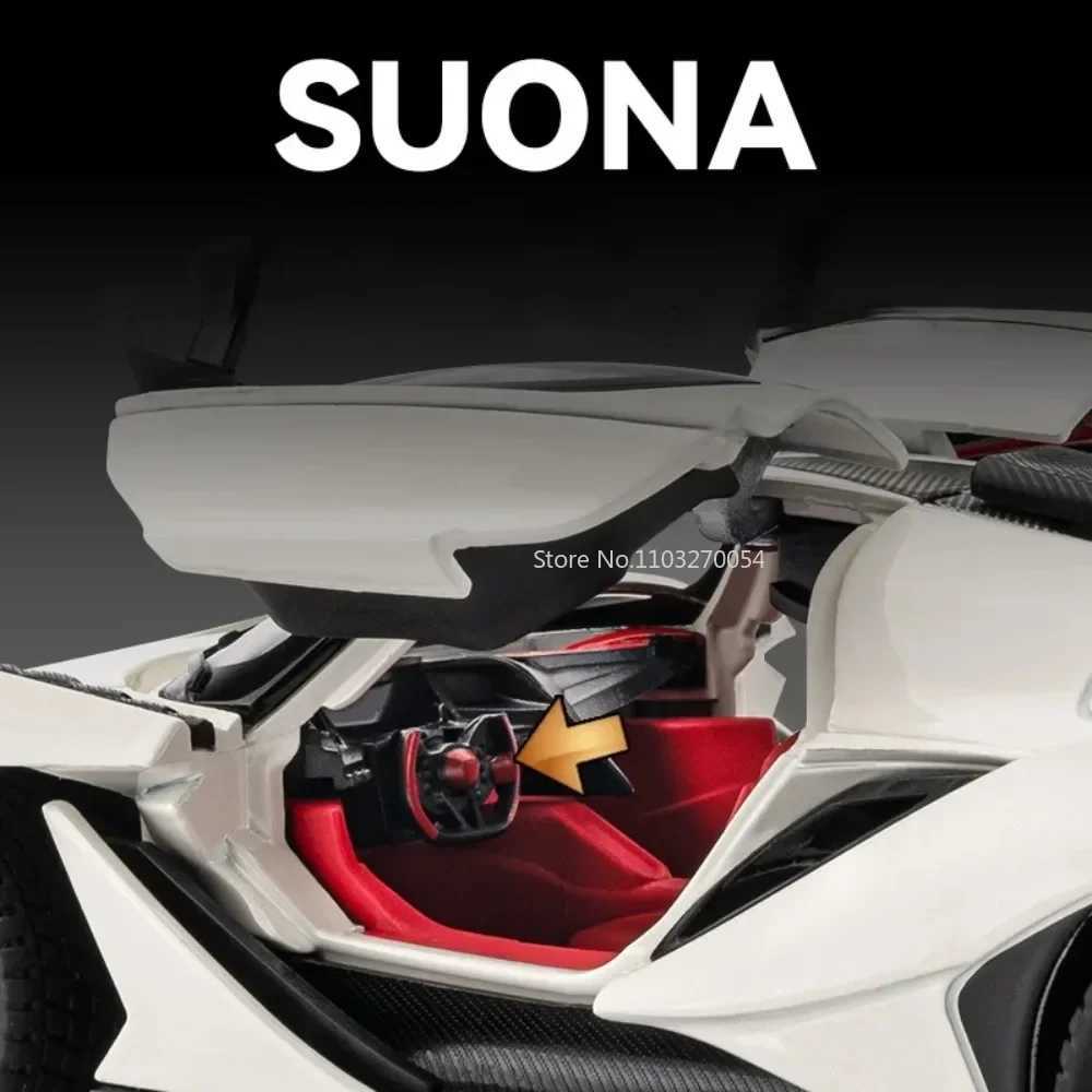 124 Apollo IE Alloy Car Model Super Sports Car Toys Simulation Diecasts Toy Vehicles Decoration For Kids Boys Christmas GiftsT251023