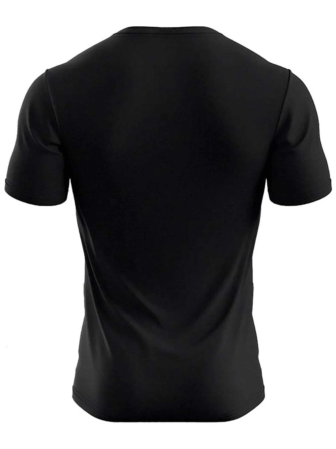 Mens lightweight heavy breathable shortsleeved Tshirt pure white round neck casual wear comfortable base shirtsXJ251023