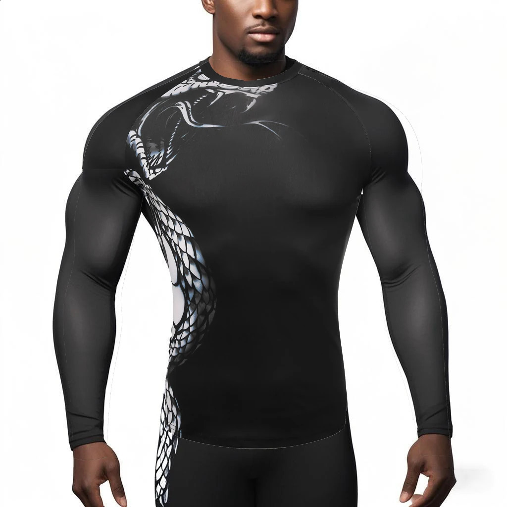Men Compression Long Sleeve T Shirt Sportswear Gym Fitness Clothing Workout Training Sport Rashgard Running Tshirt 251023