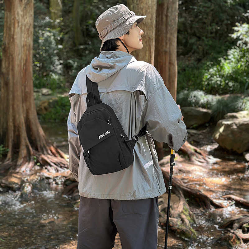 New Chest Bag for Men Casual Versatile Simple Crossbody Bag Multifunctional Single Shoulder Cycling Sports Trendy Unisex Backpack W251023