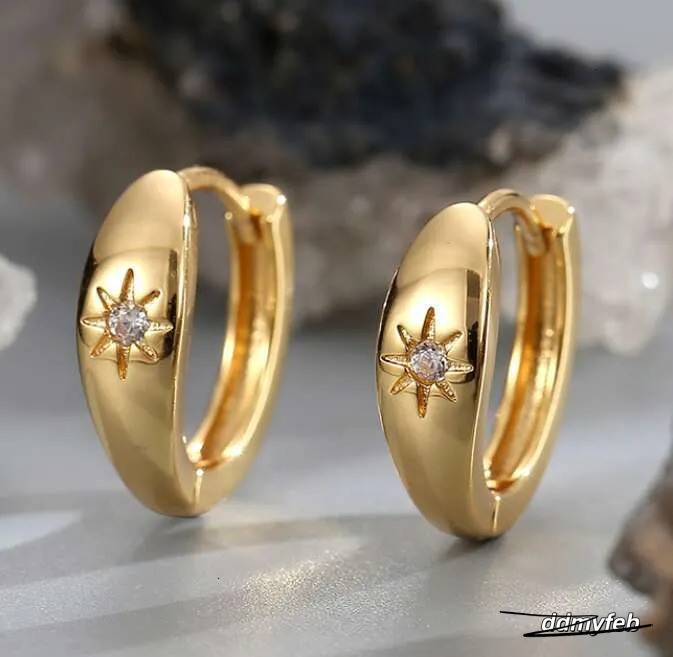 Minimalist Cubic Zirconia Earrings For Women - Fashionable Copper Sier Square Studs Ddmyfeb