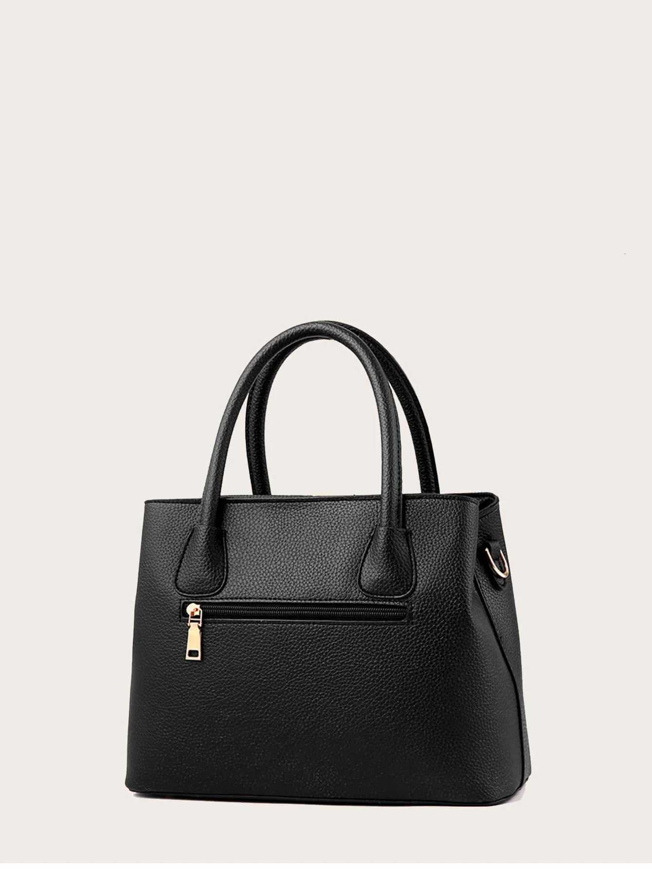Simple casual handbag for women new luxury large capacity handbag wallet fashionable shoulder bagL251023