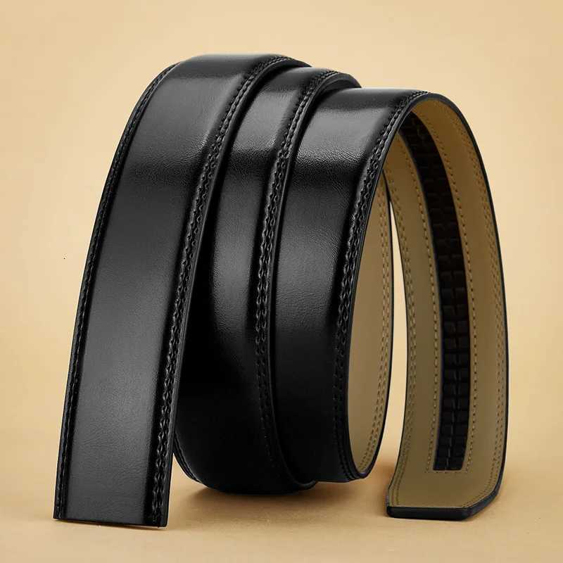 Men Belt Genuine Leather Belts Without Buckle Mens Belts Without Buckle Cowskin Luxury Belt Black Brown Cinturones Para MujerXJ251023
