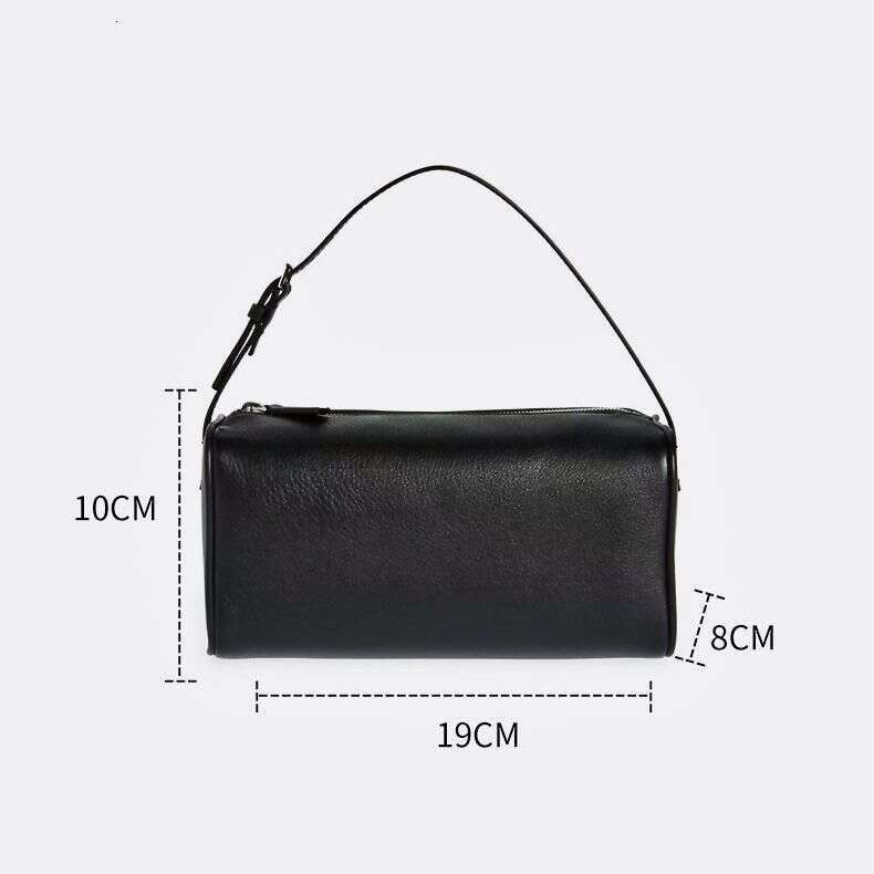 toteBag Shoulder bag ROSE NOIRE Autumn Winter Niche Design High Quality Texture Single Shoulder Underarm Women Genuine Leather Cowhide Pencil Case Cyl
