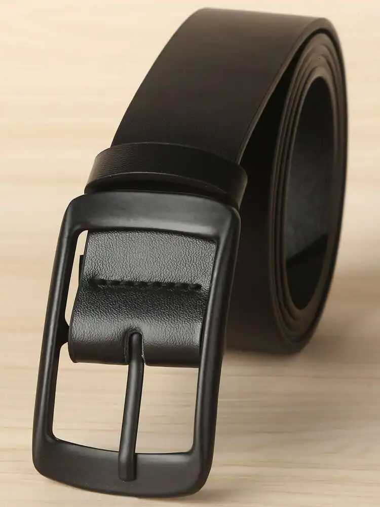 Fashion Classic Pu Leather Belt with Prong Buckle Dress Belt for MenXJ251023