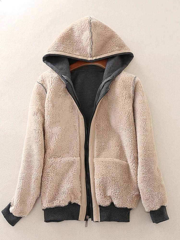 Womens Winter Warm Suit Tracksuit Women Long Sleeve Thicken Hooded Sweatshirts Cashmere Sports Suits Clothes 251022