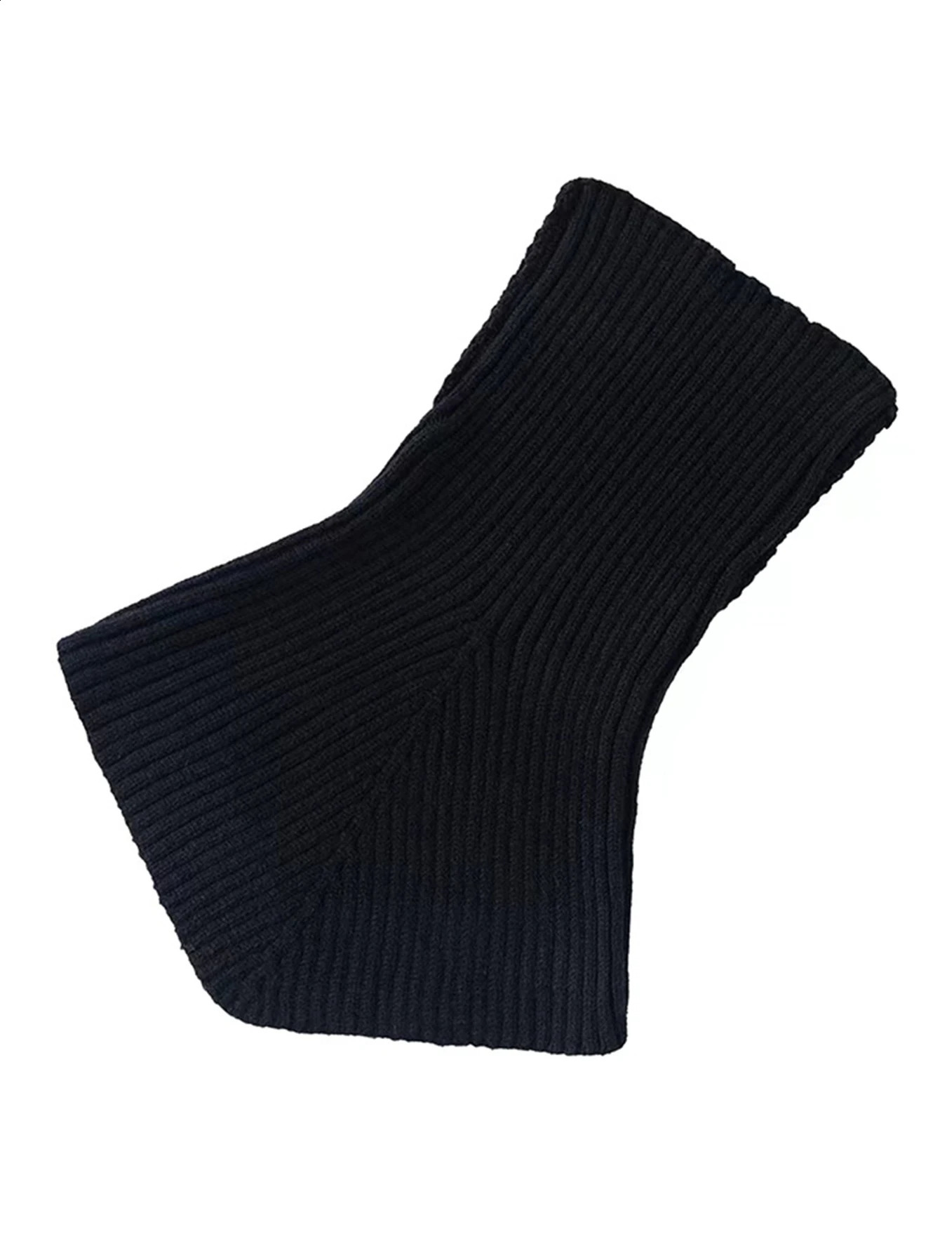 High Collar Knit Warm Neckerchief For Women Solid Color Flase Collar Winter Warm Neckscarf Lady Allmatch Decoration 251020