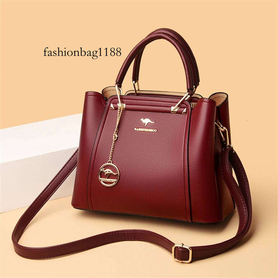 Soft Leather Handbags Women Bags Designer 3 Layers Shoulder Crossbody Sac Ladies Large Capacity Shopping Messenger Tote