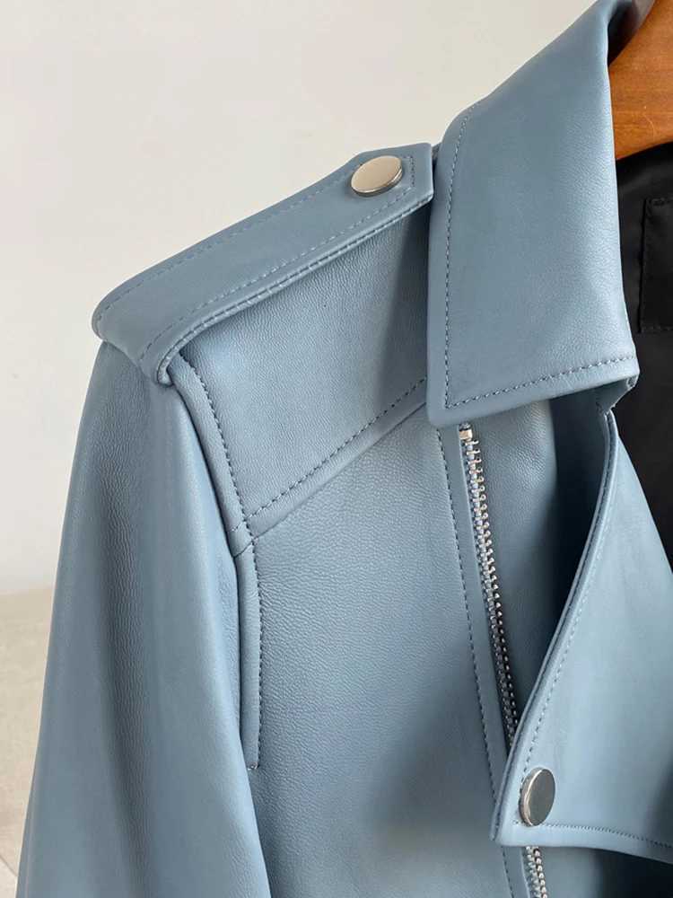 Mauroicardi Spring Autumn Short Blue Black Pu Leather Motorcycle Biker Jacket Men Long Sleeve Zipper Plus Size Outerwear 4xl 5xl W251023