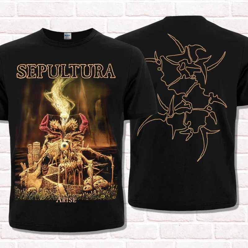 Summer Sepultura Tshirt 1991 Flogging Metal Death Metal Slot Metal Tshirt Top Mens Roundneck Shortsleeved TshirtXJ251023