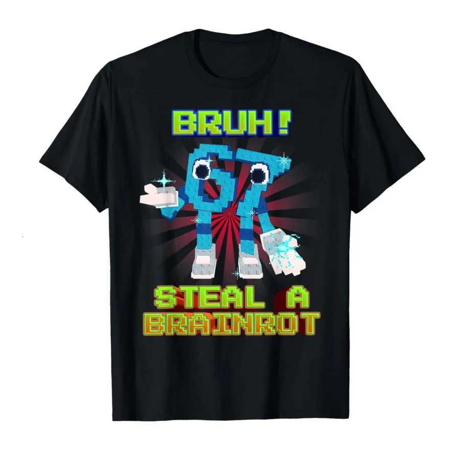 Bruh 67 Six Seven 67 Funny Brainrot Meme Tshirt for Men Women Cotton T Shirts Short Sleeve TopsXJ251023