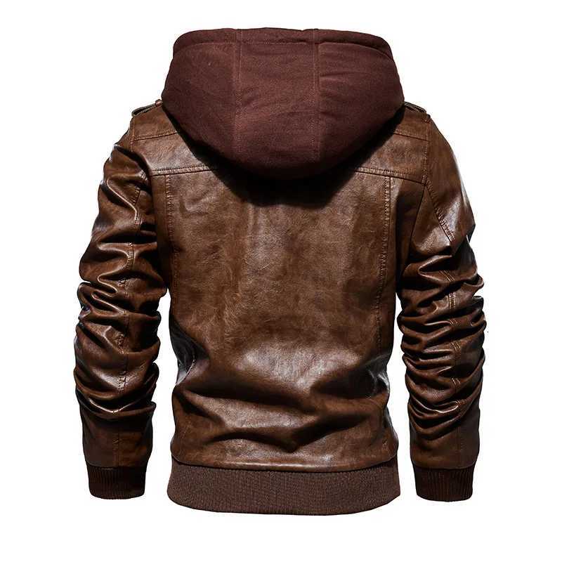 New Mens Leather Jackets Autumn Casual Faux Jacket Biker Leather Coats Male Brand EU Clothing Motorcycle Slim Leather Jacket W251023