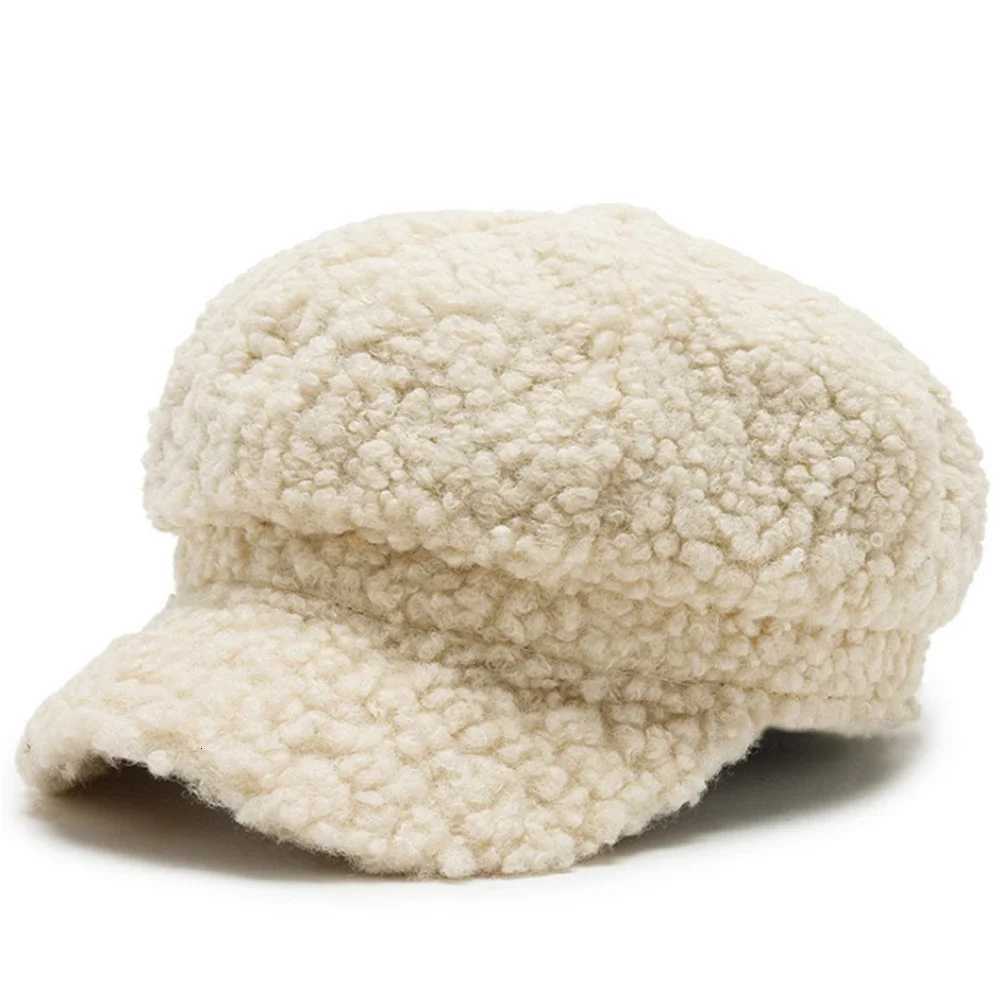 Fashion Lamb Wool Berets for Wen Autumn Winter Painter Hat OctagonalW251023
