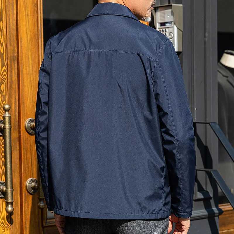 Male New Mens Middleaged Elderly Jackets Plus Size Spring Blazer Solid Autumn Business Casual Jacket Dad Suit Plus size W251023