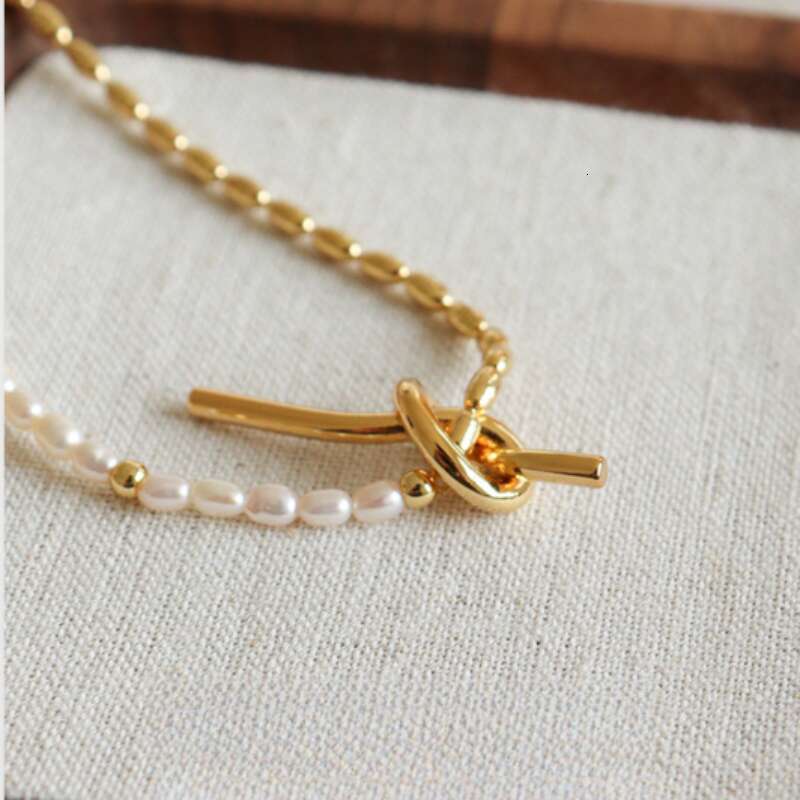 Necklace Designer luxury knot pendant necklace Freshwater Cultured Pearl for Women men Exquisite Fashion High-End copper plated with 18K gold Festival