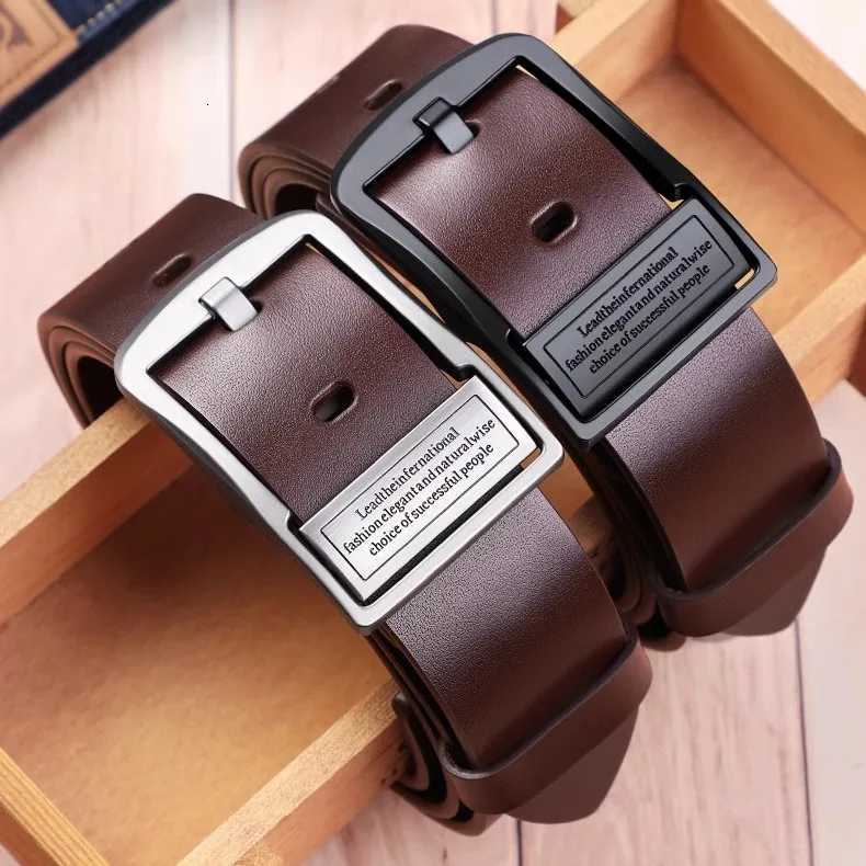 Mens genuine leather business belt high quality genuine leather suitable for work gatherings formal occasions jeans beltXJ251023