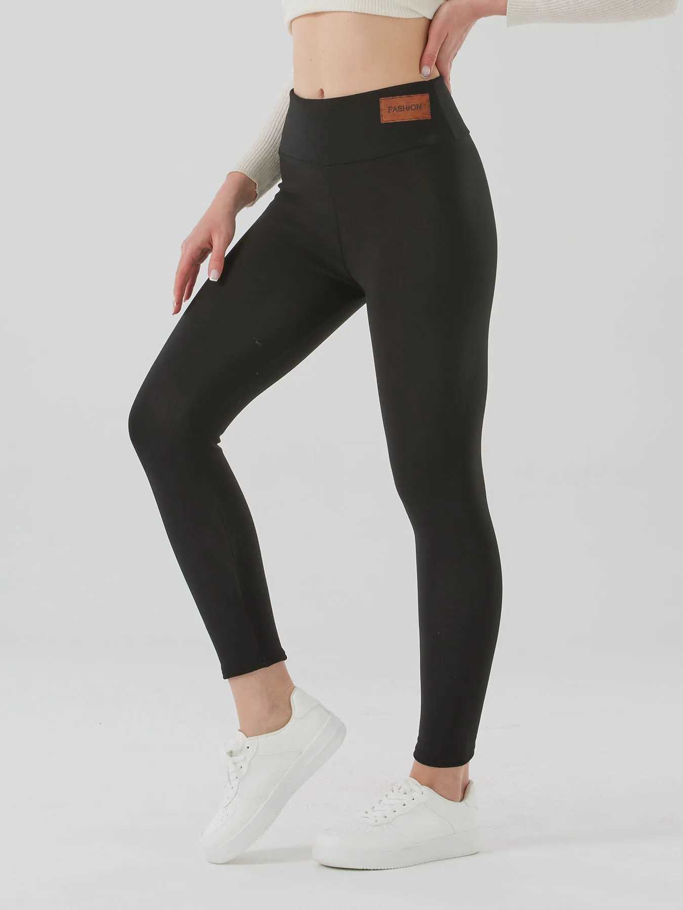 Winter Leggings Women High Waist Warm Fashion Outdoors Leggings Women Autumn Velvet 200G Pants Classic EmbroideT251023