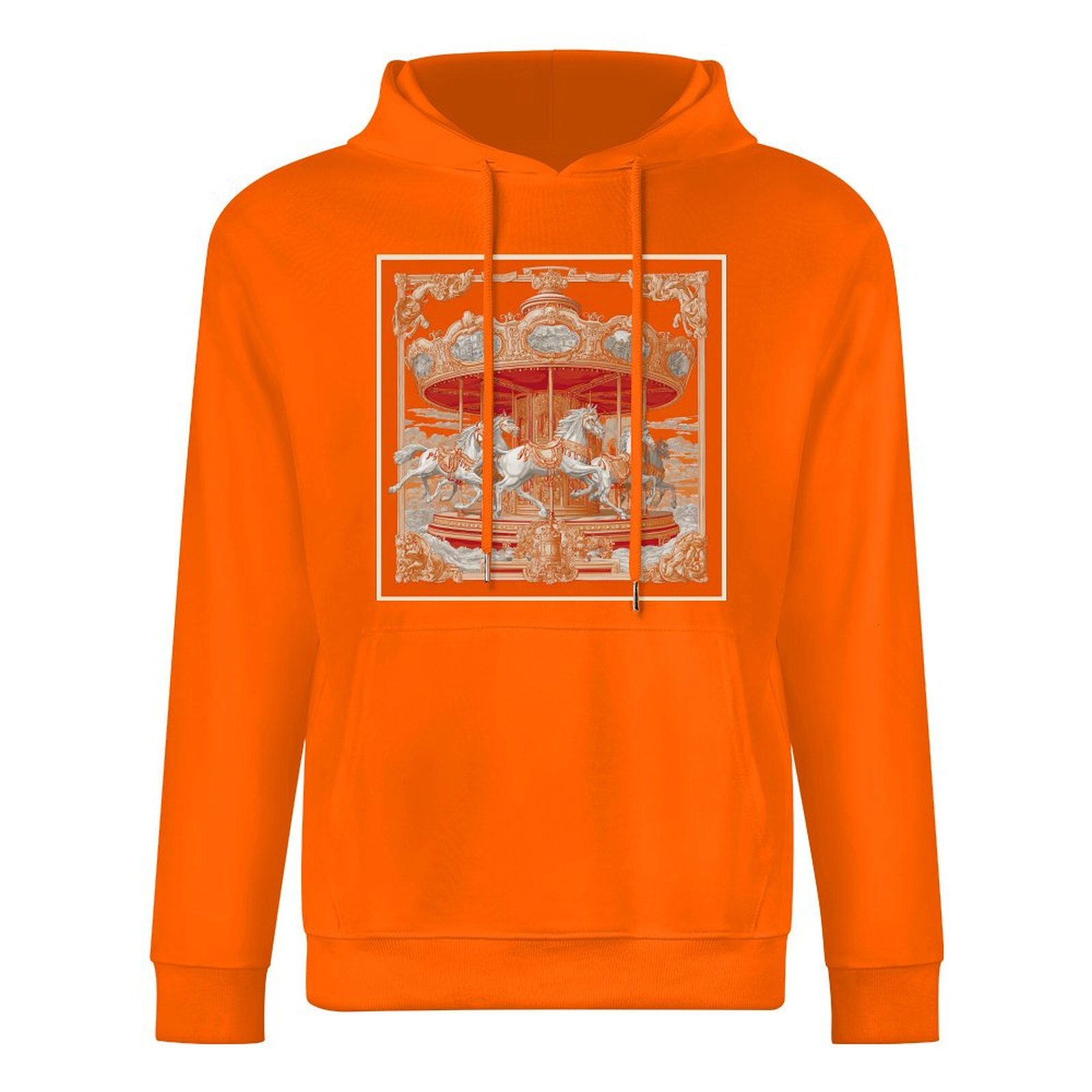 H Designer Fall Winter Hoodie Luxury Horse Print Design Unisex Long Sleeve Streetwear Hip Hop Oversized Fit Hoodie Men's Fashion Apparel H26