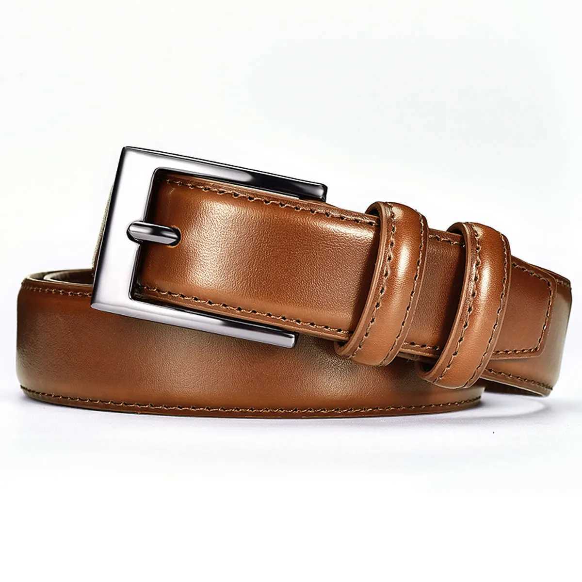 Caramel business mens waist belt is comfortable and durable suitable as a fashionable accessory for daily commuting and datingXJ251023
