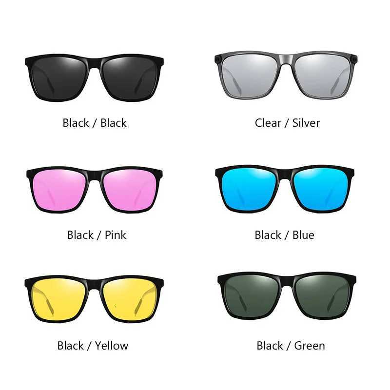 AOWEAR Classic Square Polarized Sunglasses for Men Women Vintage Mirror Sun Glasses Unisex Driving Retro Eyewear Gafas De SolW251023