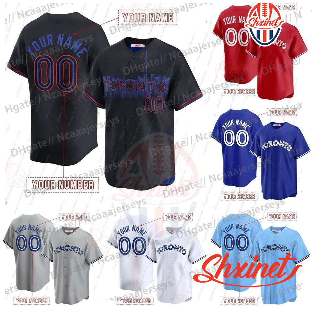 2025 WS World Series 27 Guerrero Jr. Custom Baseball Jerseys Bichette Springer Kirk Berrios Raposo Jersey Sweatshirt - Embroidered For Mens