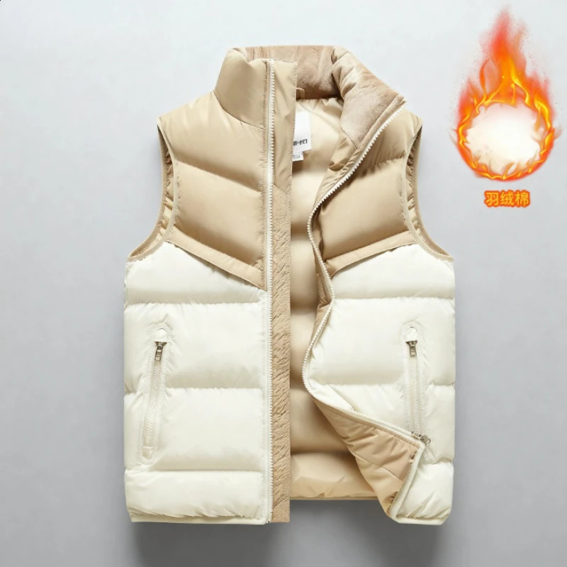 Autumn and Winter Mens Outdoor Standing Collar Cotton Vest Comfortable Fashionable Highquality Jacket for Men 251023