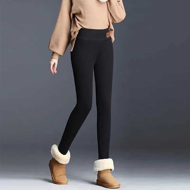 Women Winter Plus Velvet Stretch Leggings High Waist Warm Leggings Women Casual Thick Winter LeggingsT251023