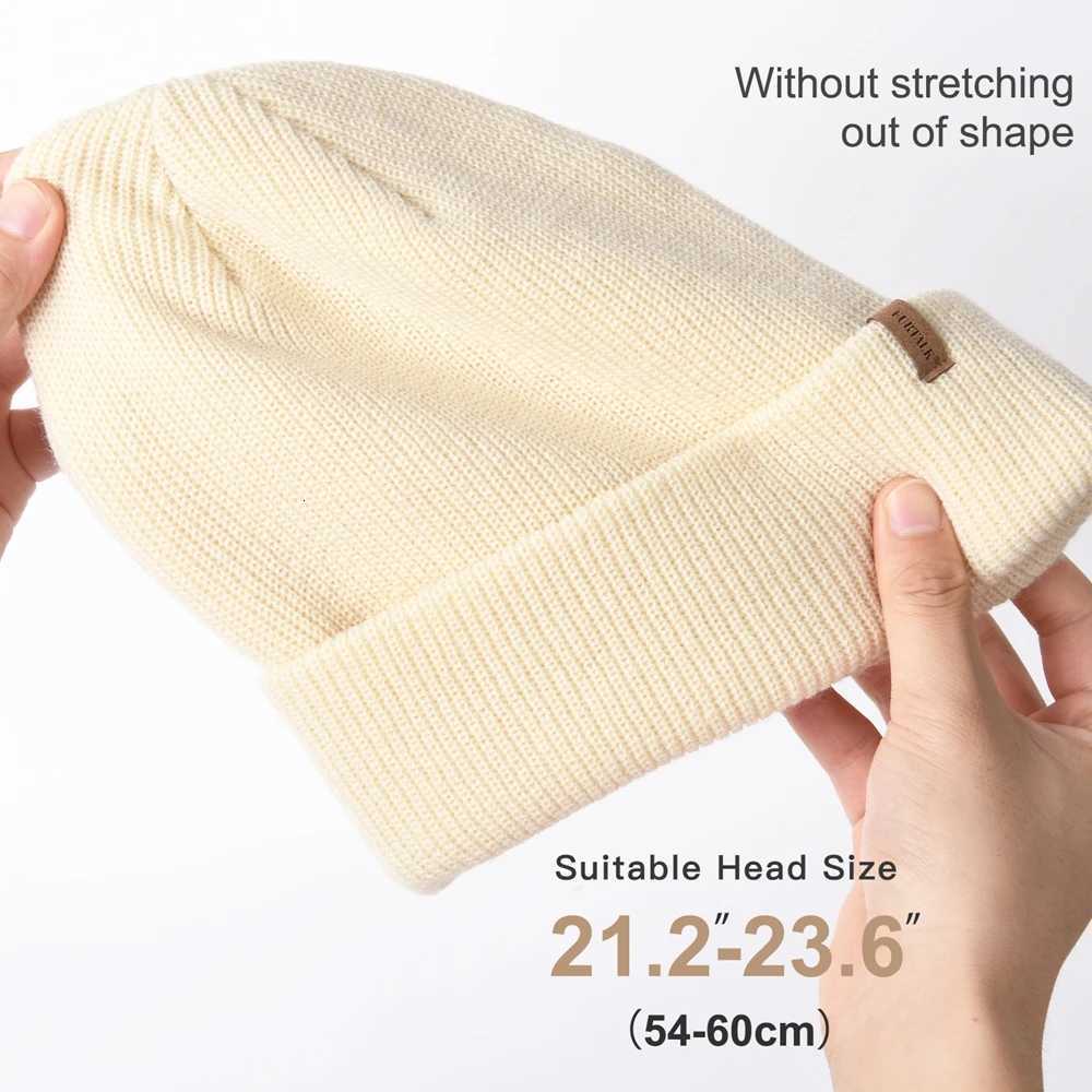 FURTALK Beanie Hats for Women Men Winter Hats Womens Knitted Slouchy Beanies Cuffed Skull Cap Warm Ski HatXJ251023