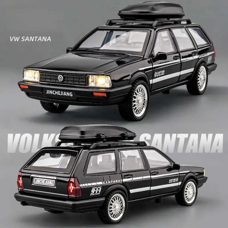 Diecast 132 VW SANTANA Wagon Alloy Car Model with Sound Light Children Boy Birthday Gift Toy Vehicles Miniature VoitureT251023