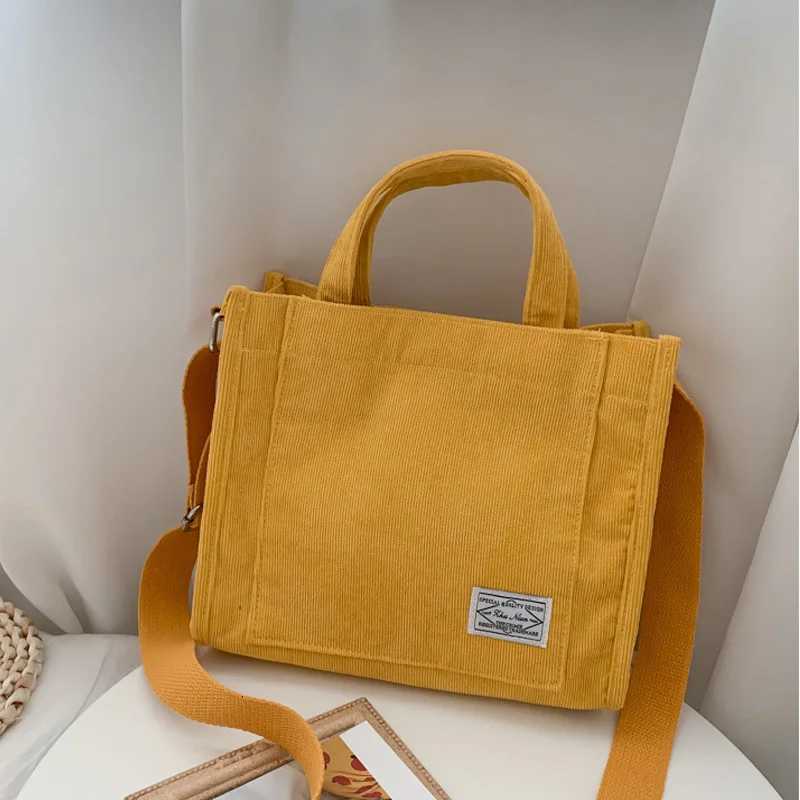 Women Handbag Simple Corduroy Portable Large Capacity HandBag Ins Fashion Trend Small Square Handbag Single Shoulder BagsL251023