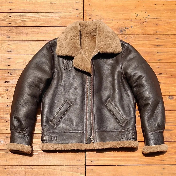 CC ShopPlus 8XL 100 natural genuine male fur jacketMen winter warm thick wool coatquality B3 shearling clothPlus size Peles 251023
