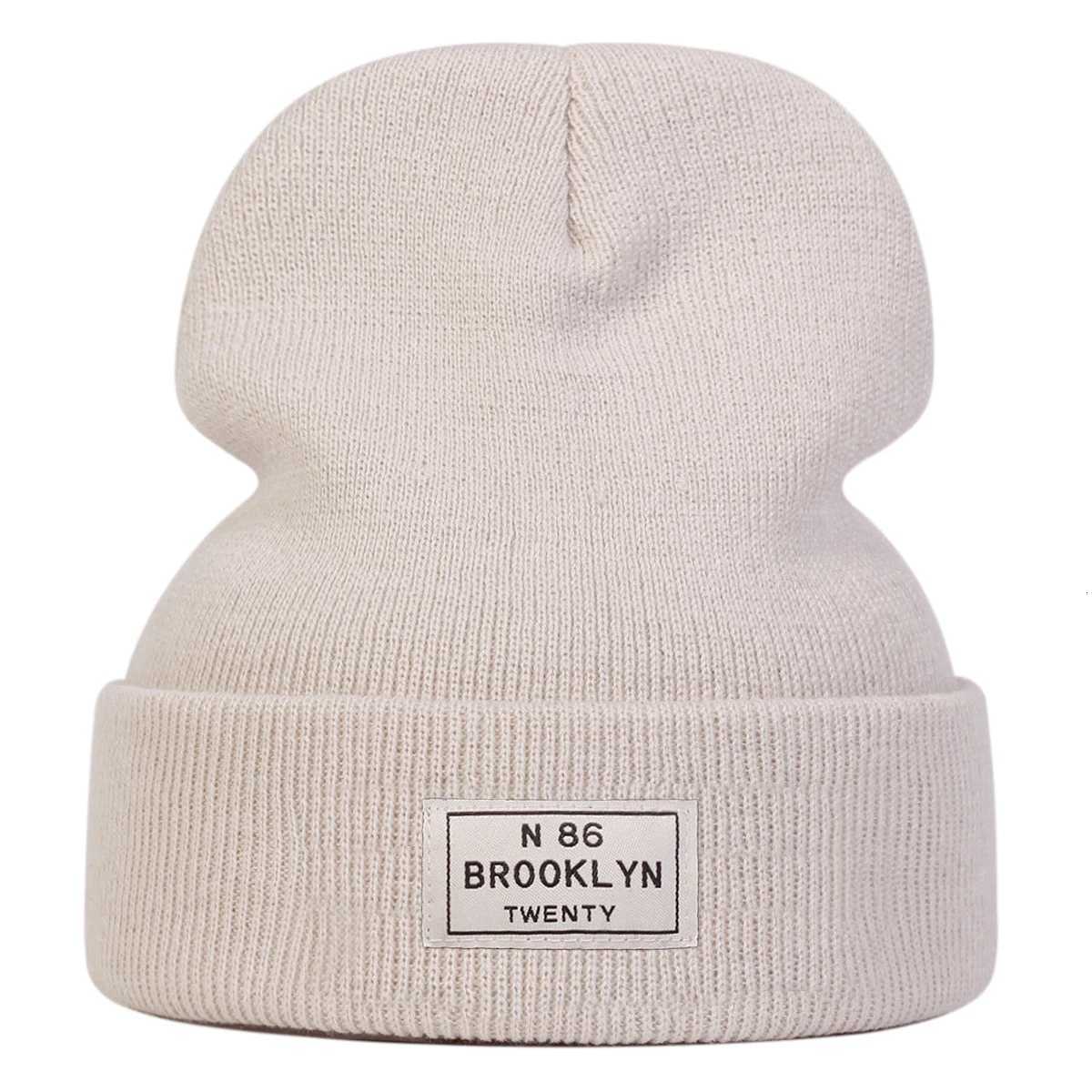 Unisex N 86 BROOKLYN TWENTY Sewing Label Beanies Hats Autumn and Winter Warm Knitted Hat Hip Hop Boy Girls CapsXJ251023