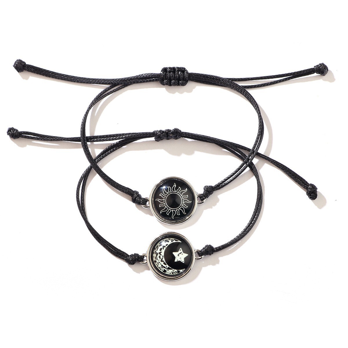 Bracelet designer Sun Moon Lovers Time Leather Bracelet Vintage Punk Multi-Layer Beaded Woven Bracelet Couple Gift free shipping