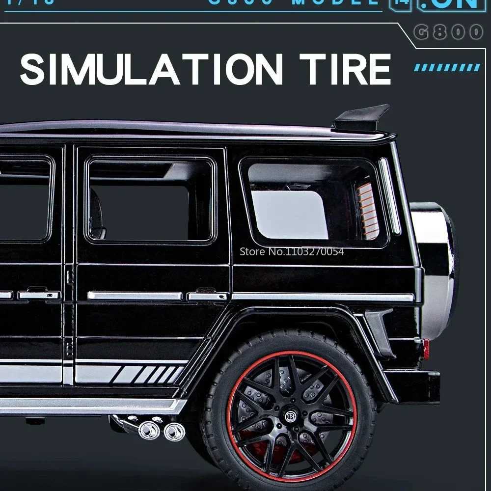 118 Scale G800 Model Car Toys Alloy Diecast Metal OffRoad Vehicles Collection With Sound Light Toy Cars Children Gift SeriesT251023