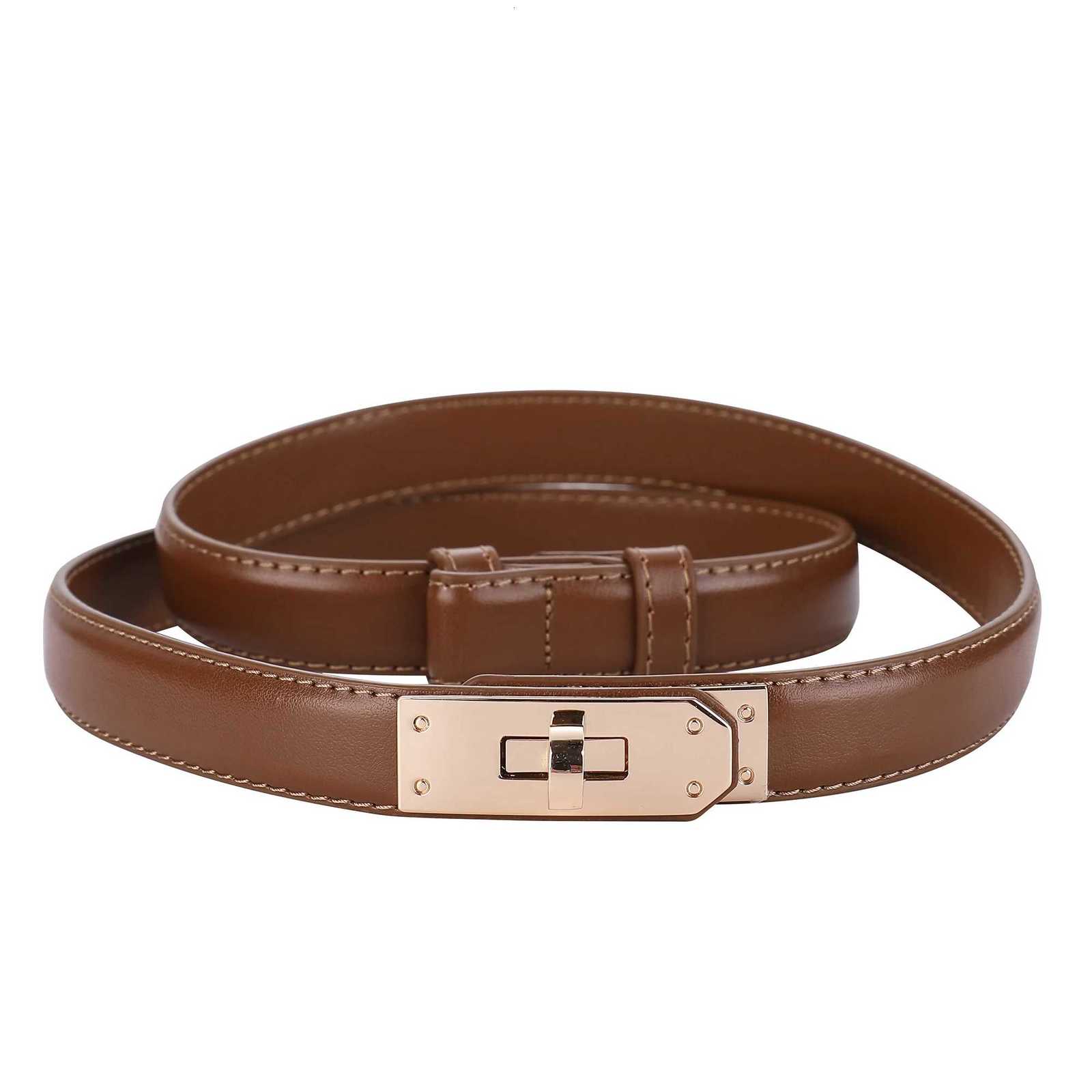 Womens Leather Belt Luxury Casual Fashion Belts with Golden Metal Buckle for Dresses and Jeans Womens BeltsXJ251023