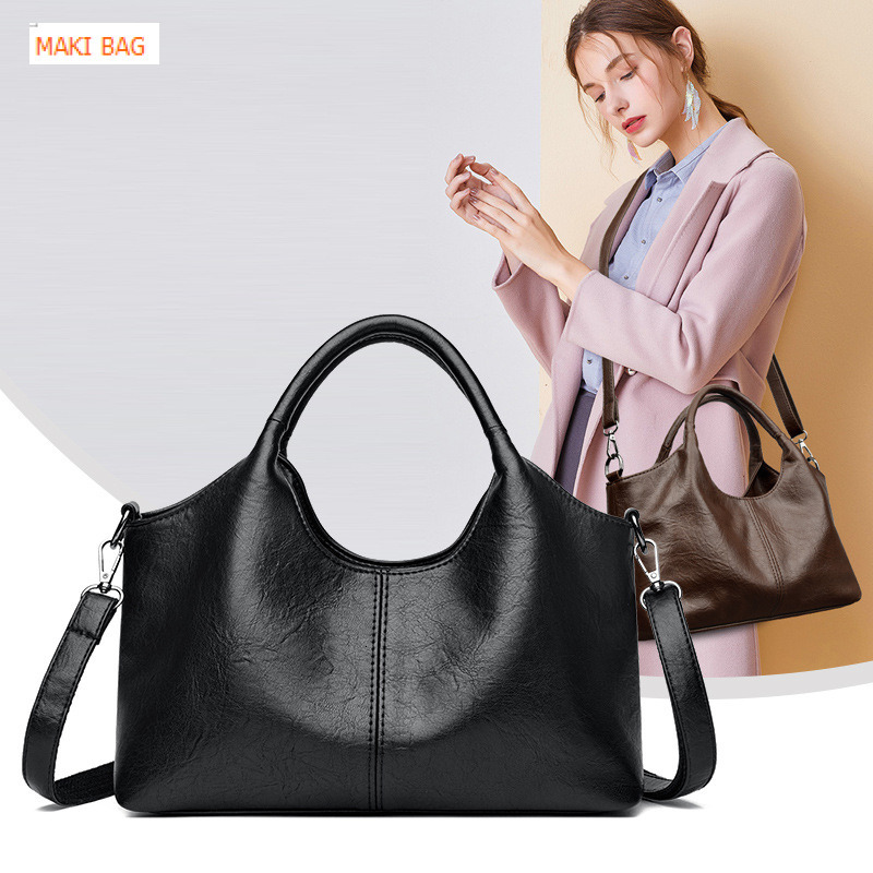 Cross border handbag, new fashionable women's shoulder bag, cross-border large capacity soft bag, designer bag, luxury bag, crossbody bag