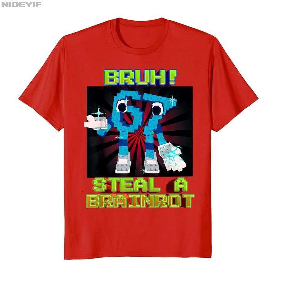 Bruh 67 Six Seven 67 Funny Brainrot Meme Tshirt for Men Women Cotton T Shirts Short Sleeve TopsXJ251023
