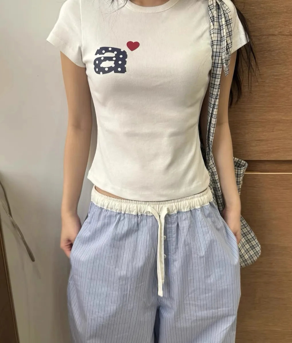 Fresh Fashion Plaid Baggy Sweatpants for Springsummer Womens Harajuku Casual Street Retro Wide Leg Pants Flare Pants 251016