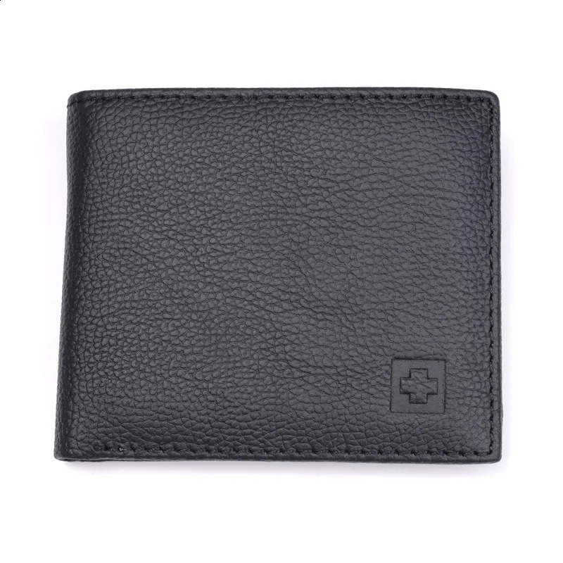 100 Genuine Leather Mens Wallet Purse for men Black Brown Bifold RFID Blocking leather Wallets coin pocket Gift Box251023