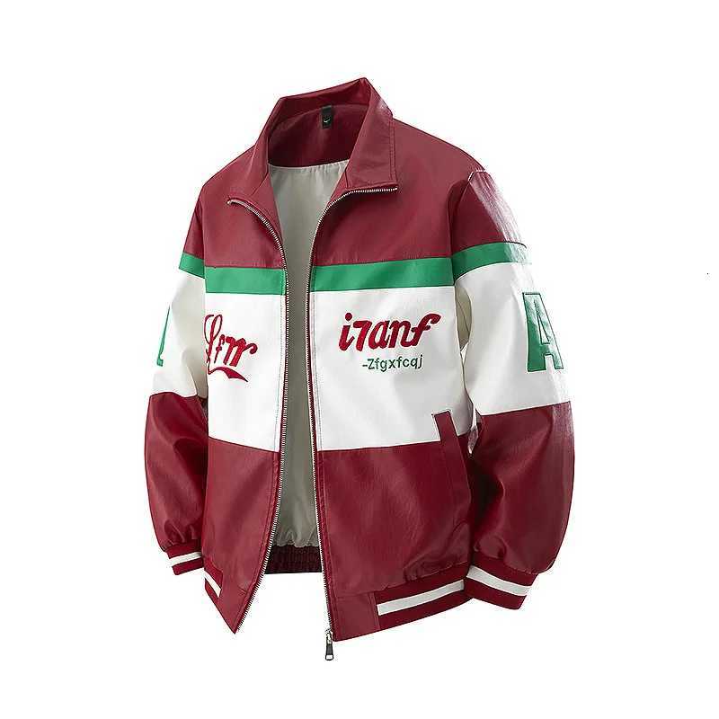 Mens Fashion Motorcycle Jacket Spring Autumn 2025 Trend Washable Leather Breathable Waterproof StainResistant W251023