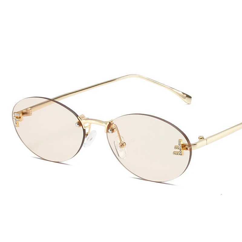 Personalized letter F sunglasses with diamonds metal frame sunglasses mens and womens metal hinge sunglassesW251023