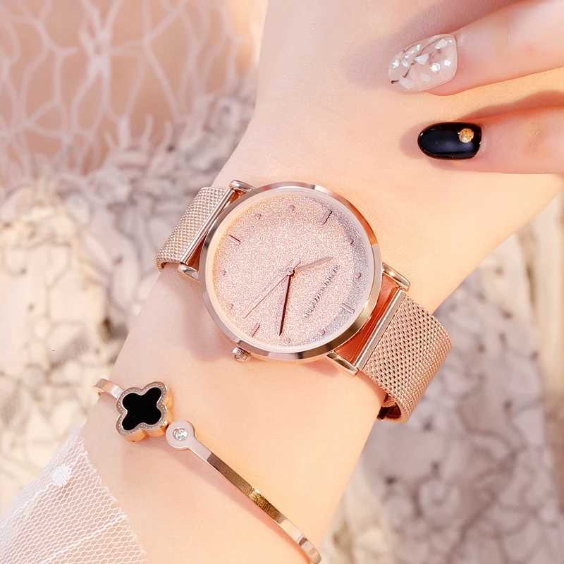 2025 New Womens Luxury Watch Matte Dial Japanese Quartz Movement Stainless Steel Mesh Strap Hannah Martin Brand Original WatchL251023