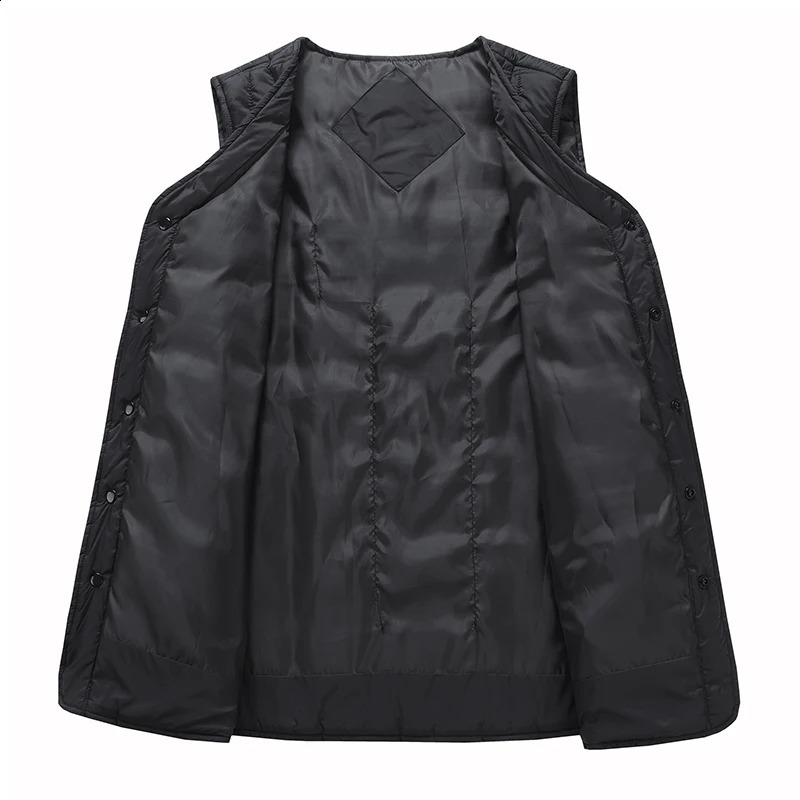 Winter Fashion Versatile 5Zone Intelligent Heating Vest For Men Outdoor Warmth Usb VNeck Waistcoat No Power Bank 251023