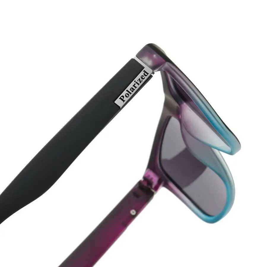 Fashion Purple Polarized Sunglasses Men Women Sun Glasses Retro Square Sport Driving Fishing Gradient Big Frame Eyewear UV400W251023